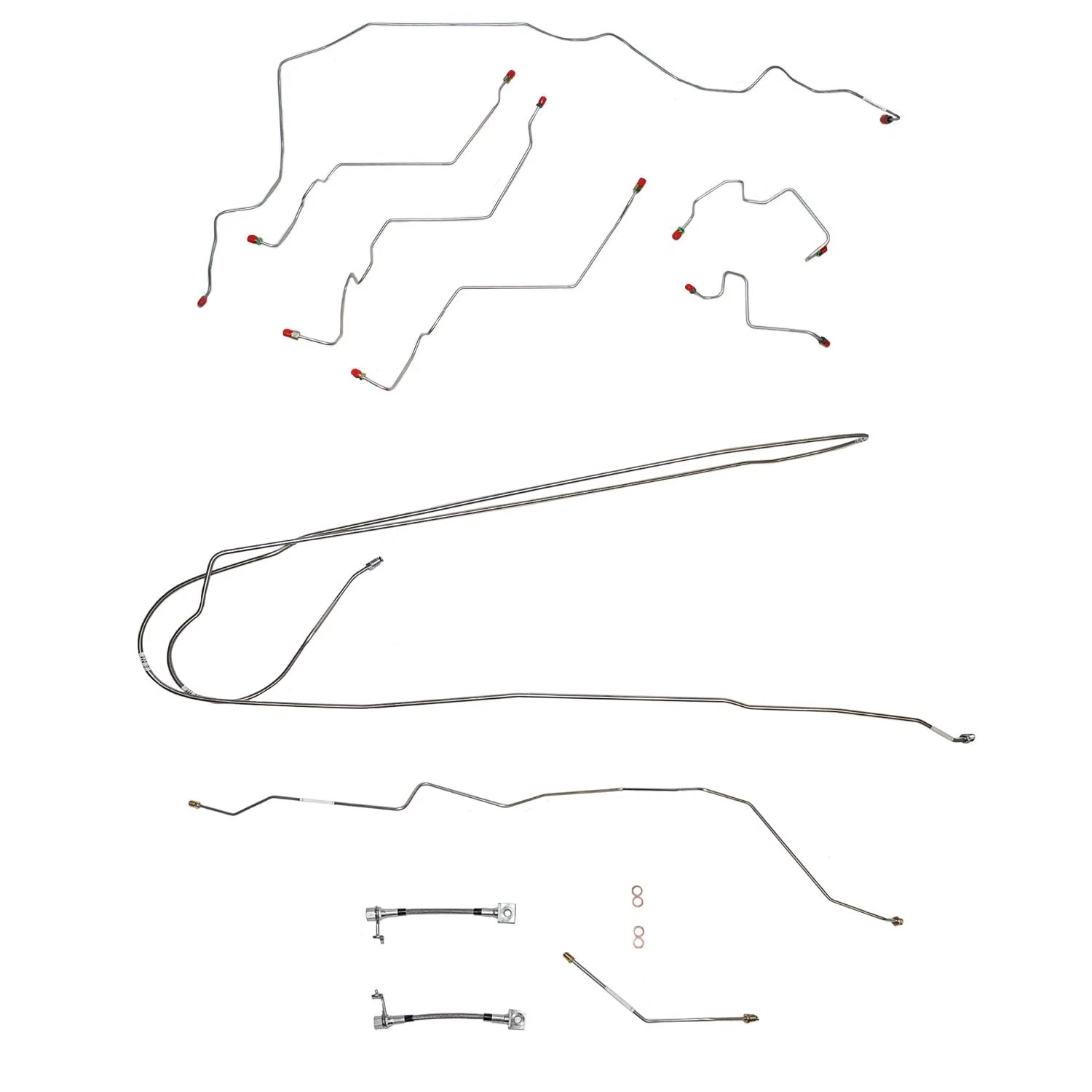 2003-2005 Dodge Ram 3500 Complete Brake Line Kit Quad Cab Long Bed 4x4 CBK0692SS